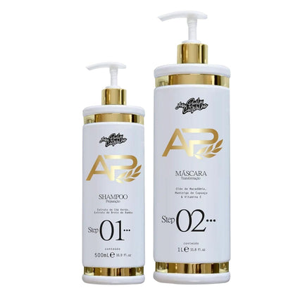Ana Paula Carvalho Kit Liso Lambido 500ml + 1L | Hair Realignment & Keratin Treatment