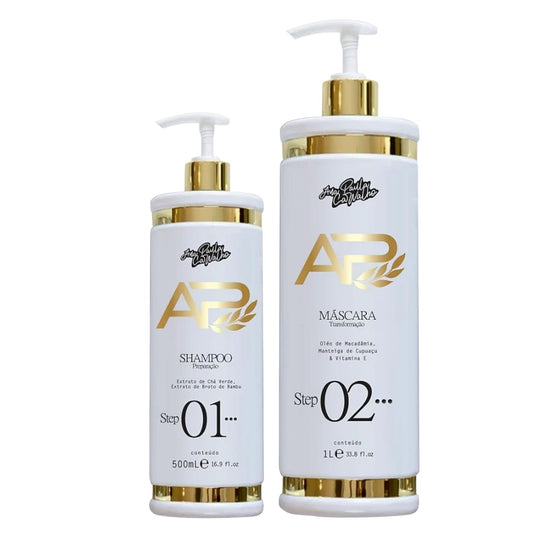 Ana Paula Carvalho Kit Liso Lambido 500ml + 1L | Hair Realignment & Keratin Treatment